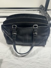 Vintage Coach Hamilton Hampton Leather Satchel Black No.G04S-7465 picture