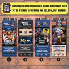 4-set Commemorative Ticket 2026 Final Four UConn Michigan Souvenir March Madness picture