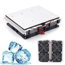 240w Semiconductor Cooler Refrigeration Thermoelectric Peltier Cold Plate w/ Fan picture