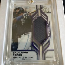 2026 Topps Tribute City Connect Relic Purple /75 Salvador Perez #T-SP KC Royals picture