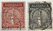 AUSTRALIA POSTAGE STAMPS SG154-155 2S-1/- VERY FINE USED picture
