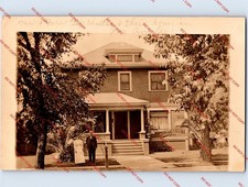 WOW c1910 George Wallis Home House Residence LOS ANGELES California CA LA RPPC picture