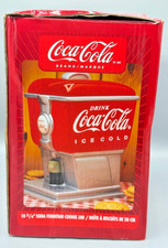 New Coca-Cola Soda Fountain Cookie Jar Ceramic Soda Dispenser Vintage Style NIB picture