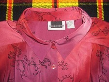 Maggie Barnes 3/4 Sleeve Floral Print Shirt Blouse Top Women's Size 32W picture