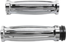 Accutronix Diamond Chrome Billet Grips GR101-IC Pair TBW picture