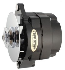 140 Amp 12V Alternator 1-Wire V-Belt Pulley Black Powder Coat picture