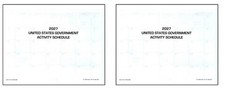 Unicor 2027 US Government Activity Schedules, Qty=2, Single Schedules picture