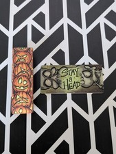 Zox Rare 2018 Halloween Strap #571 Stay A Head ~ NEW ~ Medium ~ Collector's Card picture