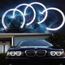 LED DTM Crystal Angel Eyes Halo Rings for BMW E46/E39/E36/E38 Halogen Xenon DRL picture