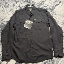Dixxon Flannel Co. The Outlaw 2020 Pearl Snap Long Sleeve Black D-tech Small picture