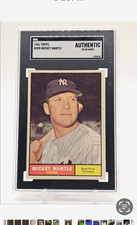 Topps 1961 Mickey Mantle #300 New York Yankees SGC Authentic Color Added picture
