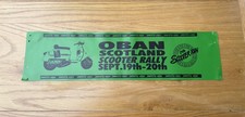 Vintage Scooter Rally Leg Shield Banner Oban 1992. 34 years old Not patch picture