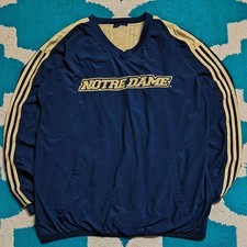 Vintage 90s Adidas University of Notre Dame Pullover Winbreaker picture