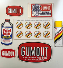 Gumout & Pennzoil Vintage Decal/Sticker Lot - NOS 1960s-1970s picture