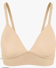 Harper Wilde Bliss Triangle Bralette No Wires Women's Size Medium Nude  picture