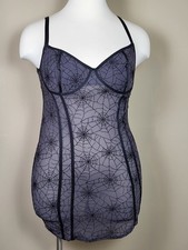 Torrid Size 1 Spider Mesh Underwire Intimate Lingerie Goth or Halloween picture