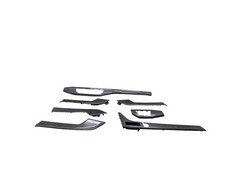 17-20 Audi A4 A5 S4 S5 CARBON FIBER Front Rear Left Right Interior Trim SET picture