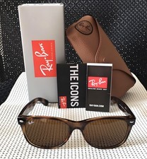 BROWN RB2132 RAY-BAN NEW WAYFARER SUNGLASSES FREE (55-18 145MM) picture