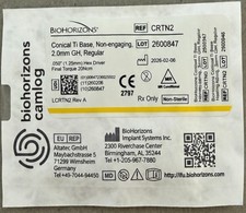 New BioHorizons Pro Conical Ti Base Non-Engaging 2.0mm Regular Tall Post picture