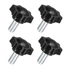 4Pcs M10 x 20mm Star Knobs Plastic Hex Shape Hand Clamping Knob Screw picture