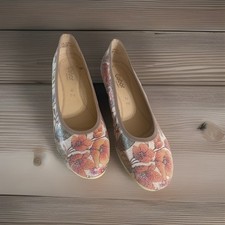 Gabor Women’s Leather Floral Shoes Sz EU 41 UK 7 1/2 US 10 picture