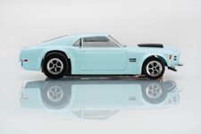 AFX 1970 Mustang Boss 429 Pastel Blue Mega G+ Chassis Slot Car 22133 picture