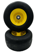 Set of 2 - 13x6.50-6 Flat Free 5/8 Axle Wheel - Compatible with TCA19309 picture