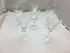 Small crystal glass goblet, set of 6 picture