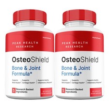 OsteoShield Capsules, Max Strength Formula for Bone & Joint Support  (2 Pack) picture