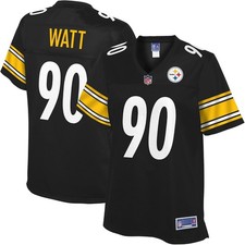 NFL Pro Line Women's T.J. Watt Pittsburgh Steelers Black Player Jersey Small picture