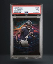 2023 POP 1  Panini Origins Zay Flowers Primordial Case Hit PSA 9 RARE picture