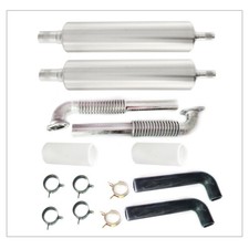 Rear Muffler Exhaust Canister w/ Flexible Header Teflon for EME70 DLE60CC Engine picture