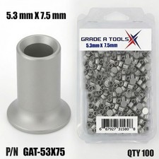 5.3mm x 7.5mm Aluminum Self Piercing Rivets, 100/Box picture