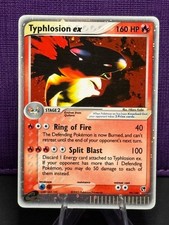 Typhlosion ex 99/100 Holo Ultra Rare Sandstorm Silver Border Pokemon MP picture