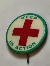 Original WW1 American Junior Red Cross Pinback Button picture