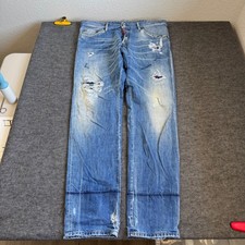 Dsquared2 Cool Guy Jean Distressed Blue Denim Mens IT 52 (36x32) S30309 picture