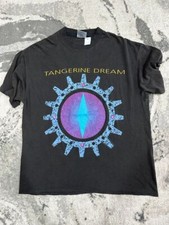 Vintage 1992 Tangerine Dream One Side Black All Size Shirt AR259 picture