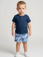 Wholesale 12 units Carter's 12 & 18 M 2 Piece Short Sets.  6 of each size NWT picture