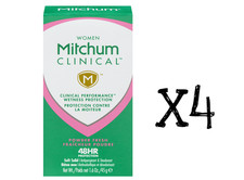 Mitchum Women Clinical Powder Fresh Soft Solid Antiperspirant Deodorant 1.6oz x4 picture