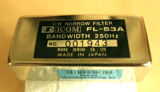 ICOM FL-53A, 250Hz/-6db CW NARROW Filter, successfully tested picture