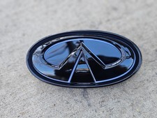 FOR 2015-2019 INFINITI Q70 WHITE COLOR LED All Black Emblem. picture