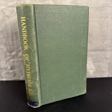 Handbook of Hydraulics Solution of Hydraulic Problems 1939 Vintage Engineering  picture