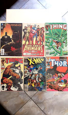 6 Comic Book Lot Marvel DC Thor X-MEN Avengers The Thing Assorted Vintage Comics picture