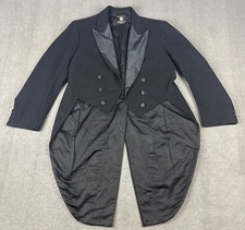 VTG Hickey Freeman Tailcoat Mens Size 42 Tuxedo Jacket Wool Black Lined USA Made picture