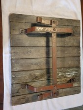 Antique Wood Grain Silo Door With Hardware picture