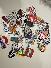 50pc Assorted Pop Culture Cartoon Logo Vinyl Sticker Lot Laptop Luggage Decals#6 picture