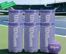 12 Pcs ( 6 CAN) WILSON INTRIGUE PURPLE Tennis Balls, High Elastic Training Balls picture