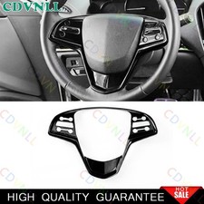 For Cadillac ATS 13-2019 Bright Black Steering Wheel Border Strip Cover Trim 1* picture