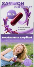Saffron Supplement Capsules - 88.5mg Pure Saffron Extract for Mood Balance picture