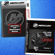 MERCURY VERADO 200 300 350 400R L6 Operators & Service Manual BUNDLE picture